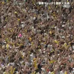勝てば史上最速優勝の阪神、高寺が先制犠牲フライ！ ものすごい歓声ｗｗｗｗ