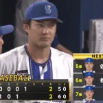藤浪晋太郎７回途中２失点で２勝目ならず、中村悠に顔付近の球２球続き四球与え交代