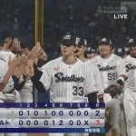 【ヤクルト対中日20回戦】ヤクルトが３－２で中日に逆転勝ち！６回北村恵が逆転打！2番手松本健が今季初勝利！中日は３連敗で３位・ＤｅＮＡに４・５ゲーム差