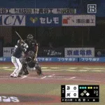 【ロッテ対オリックス22回戦】オリックス・西野真弘、ロッテ・石川柊太から第５号先制２ランホームラン！！！！！！！！！！！！！！！！