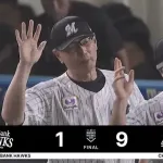 【ロッテ対ソフトバンク24回戦】ロッテが９－１でソフトバンクに快勝！西川史礁Ｖ弾！種市篤暉は今季初の３連勝！ソフトバンクは３連敗、大関が２回５失点KO