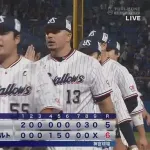 【ヤクルト対中日22回戦】ヤクルトが６－５で中日に勝利！３カードぶりに勝ち越し！オスナが決勝の満塁弾！吉村が７回２失点６勝目！中日は３カード連続負け越し
