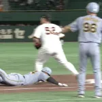 阪神・原口、 必死ヘッドスライディングで今季初ヒット！ 来年も契約確定や！