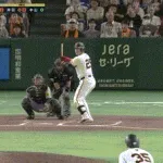 【巨人対阪神25回戦】巨人、７回裏１アウト二三塁から岡本和真の２点タイムリーツーベースで２点差に迫る！！！！！！！！！！