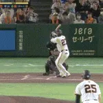 【巨人対阪神25回戦】巨人・岸田、阪神・髙橋遥人からレフトポール直撃の第８号２ランホームラン！！！！！！！！！！！！！！！！