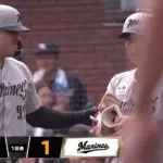 ソト先制タイムリー！ロッテ初回無死からいきなり得点！！