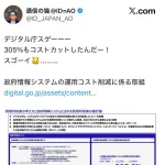 デジタル庁、政府システムの運用予算を305%コスト削減してしまう