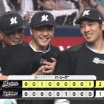 9月17日　オリックス１－２ロッテ　先発石川柊が7回1失点の好投！終盤勝ち越しに成功し廣池がプロ初勝利！
