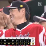 【ソフトバンク対日本ハム24回戦】ソフトバンクが日本ハムとの直接対決制しM7！8回に逆転成功！川瀬が決勝押し出し四球！栗原が同点7号！杉山リーグトップ28S！