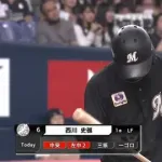 西川史礁、5試合連続5打席立って規定打席が射程圏内に！