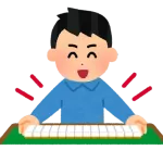 チー牛雀士「ﾁｰ…」ﾎﾞｿｯ　対局相手「ﾌﾞｯ…ｗ」　チー牛「ﾁｰ！ﾁｰ！」　相手「ﾌﾞﾊﾊｗ」