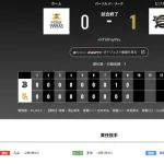 オリックス ソフトバンクに1対0で勝利！！！まさかのみずぺい三連勝