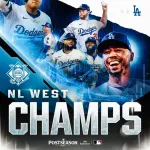 ドジャース、４年連続２３回目の地区優勝！！！！！！！！！！