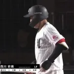 西川史礁、39回目のマルチ安打！残り全試合出場なら規定打席到達ほぼ確定！