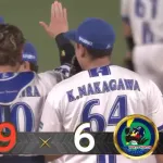 DeNA中川虎大投手がプロ初セーブ！　三嶋投手から貰ったグラブ着用「三嶋さんが抑えさせてくれた。9回ってこんなに難しいんですね」