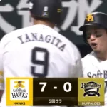栗原陵矢が満塁ホームラン！！谷川原健太も続いて二者連続ホームランｗｗｗｗｗ
