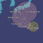 【悲報】台風22号魔球コース