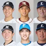 パリーグ新人王候補6人の成績がこちら！