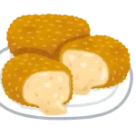 飯？簡単にカニクリームコロッケでいいよ