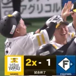 【2-1】山川穂高のサヨナラタイムリーでホークス勝利！！！！！！！！！