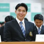 中日から1位指名の青学大・中西聖輝、「素直に、まずはうれしいという気持ちが一番大きいです」
