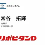 日本ハム、育成1位は北海学園大・常谷拓輝！