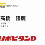 ホークス 5巡目指名「髙橋 隆慶」内野手 JR東日本