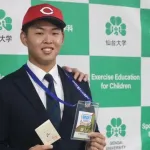 カープ新井監督「ドラ1平川蓮は柳田のように」「2月の1軍キャンプから使う」本人の目標はトリプルスリー