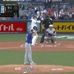 【WS第3戦】大谷翔平、第一打席はエンタイトルツーベース!!!!!!!!!!!!!!!!