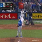 【WS第3戦】大谷翔平、延長17回の第9打席はストレートの四球…今日9打席連続出塁