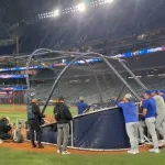 大谷、フリー打撃で150m弾