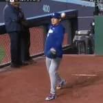 【悲報】山本由伸、ブルペン入り