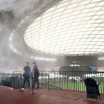 西武ドーム「 球場全体にミスト設置しました 各所に大型扇風機を設置しました」