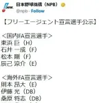 FA公示きたあああ