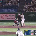 【侍ジャパン対韓国】侍ジャパン、５回裏に一挙６点を取りリードを６点に広げる！！！！！！！！！！！！！