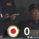 侍ジャパン、今日も韓国に先制許す…金丸夢斗3失点