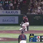 【韓国対侍ジャパン】侍ジャパン、4回表に佐々木のタイムリーと二者連続押し出しで3点を取り同点に追いつく!!!!!!!!!!!!!!!!!!!!!
