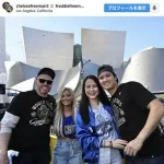 【画像】大谷翔平(191cm)フリーマン(196cm)大谷真美子(180cm)フリーマン嫁(普通サイズ)