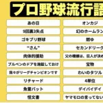 2025プロ野球の流行語トップ30が発表される