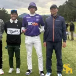 ホークス選手会納会ゴルフ　ギータが全身紫コーデで登場