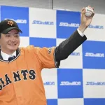 ドラフト1位竹丸投手、巨人の1位指名された選手の中でもかなりの大物っぷりを見せつける