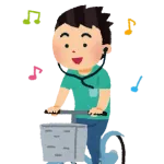 イヤホン付けながら自転車は罰金ですw←いや外音取り込みモードなんやが