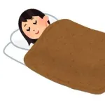 毛布を布団の上に掛けるwww