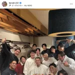中田翔さん、お疲れ様会のメンバーが豪華すぎるｗｗｗｗ