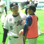 ロッテ安田、子供たちにバッティングの手本を見せ快音連発「すげー！」「安田選手、やばい」「見た中で世界一うまい！」