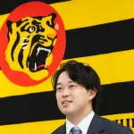 【阪神】現役ドラフトでヤクルトから移籍の浜田太貴が入団会見「（年間本塁打）２ケタ打ちたい」　