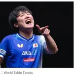 【卓球】張本智和、ファイナルズ初制覇！  4度目の正直でついに年間王者に！　パリ五輪銀メダリストを破って優勝