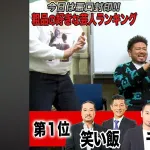 粗品さん、好きな芸人ベスト5を発表