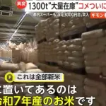 【悲報】米屋、1300トンも新米の在庫を抱え込んでしまう