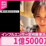 インフルエンサー宮崎麗果氏に1.5億円脱税の疑い　東京国税局が告発